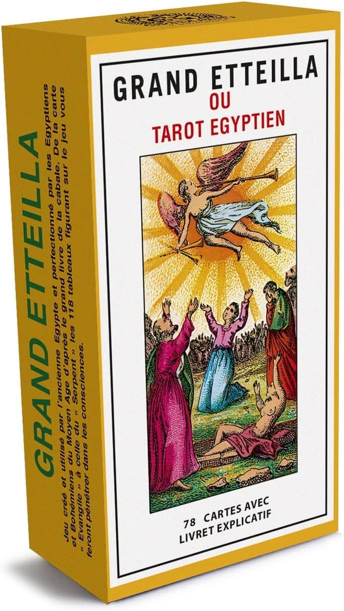 Detalle 2 de Grimaud – Grand Etteilla Ägyptisches Tarot: 78 Karten, inspiriert von der Antike
