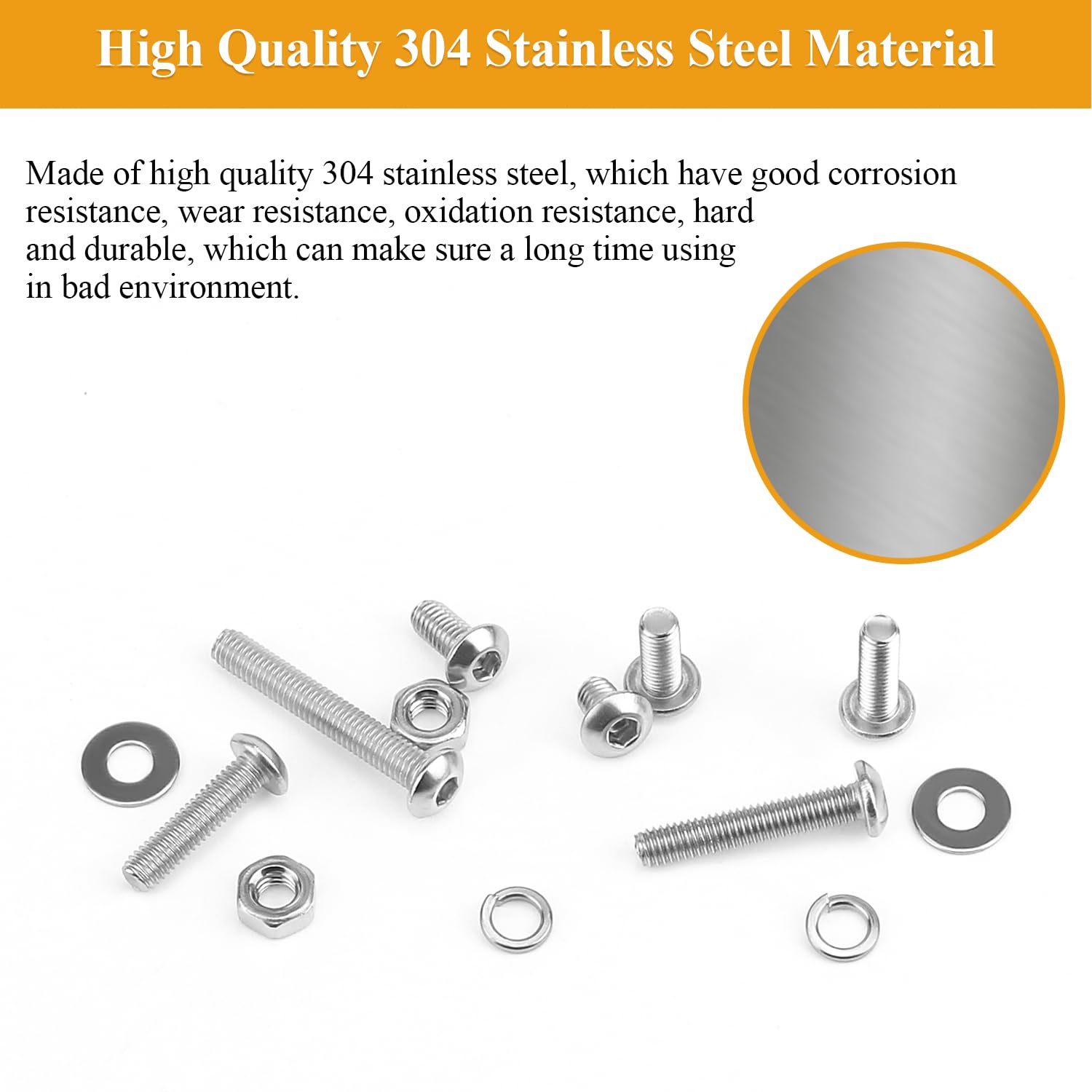Detalle de Sutemribor Button Head Socket Cap Screws M3 x 12mm