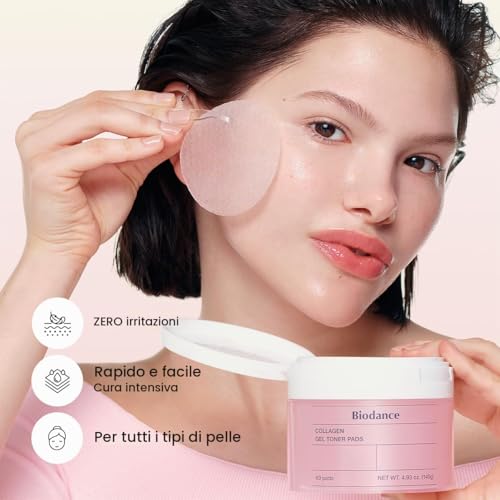 Detalle 2 de Biodance Collagen Gel Toner Pads — Dischetti rassodanti al Collagene, 60 pezzi