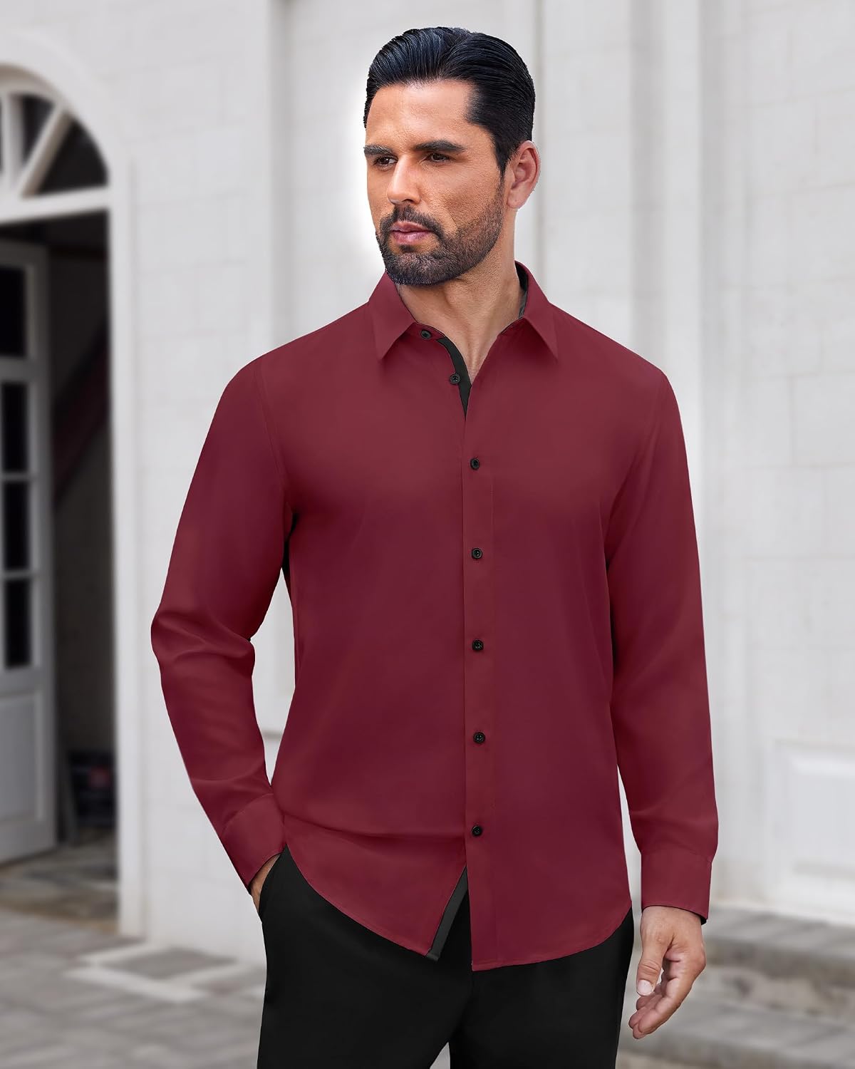Thumbnail 2 de J.VER Hemd Herren Langarm Stretch Regular Fit