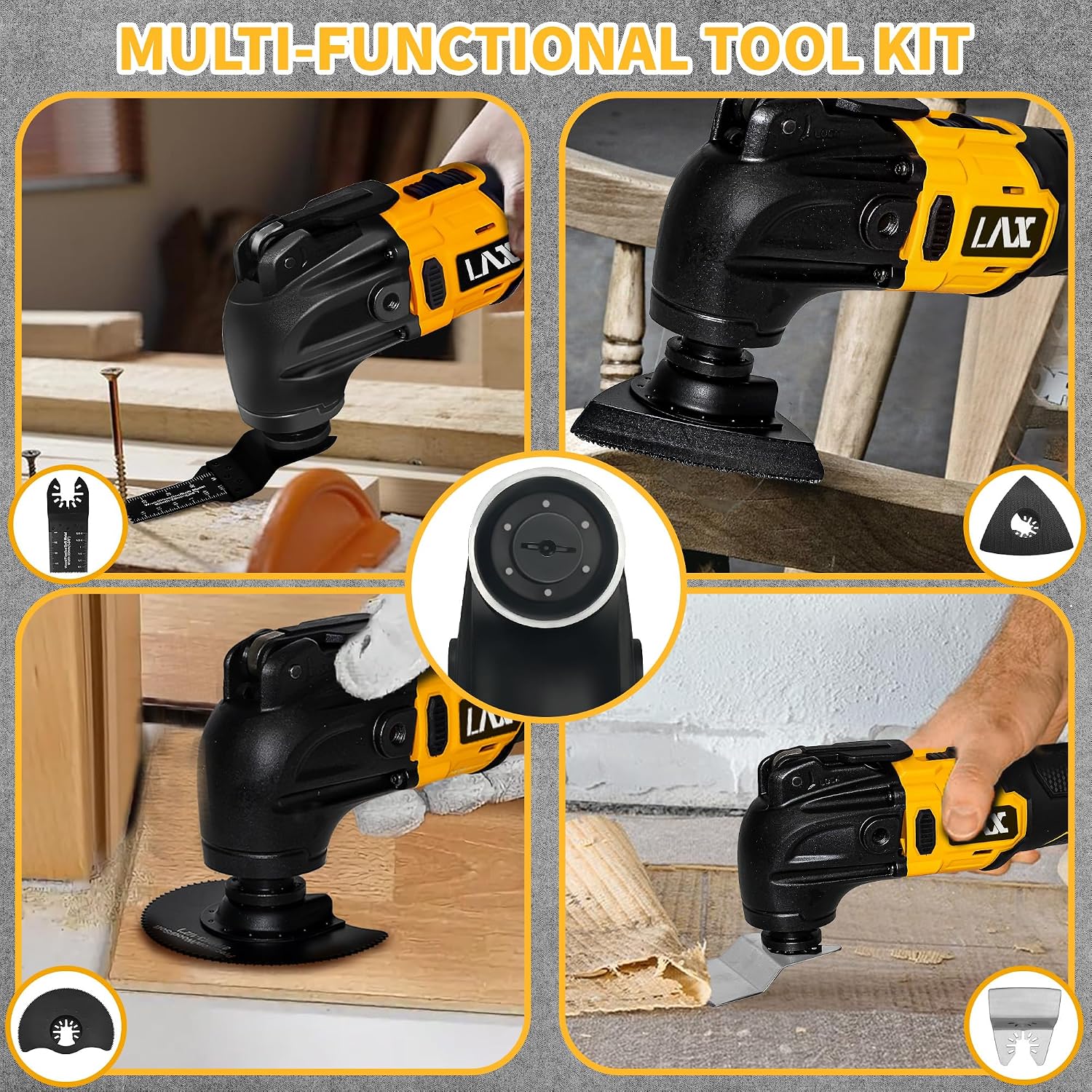 Thumbnail 5 de Oscillating Multi Tool for DeWalt 18V Battery – 21‑Piece Accessory Kit