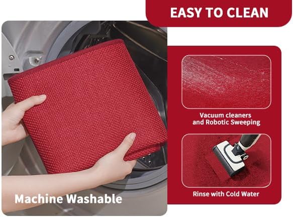 Detalle de YDKGL Kitchen Mats for Floor — 17x59, Super Absorbent, Non-Slip & Washable