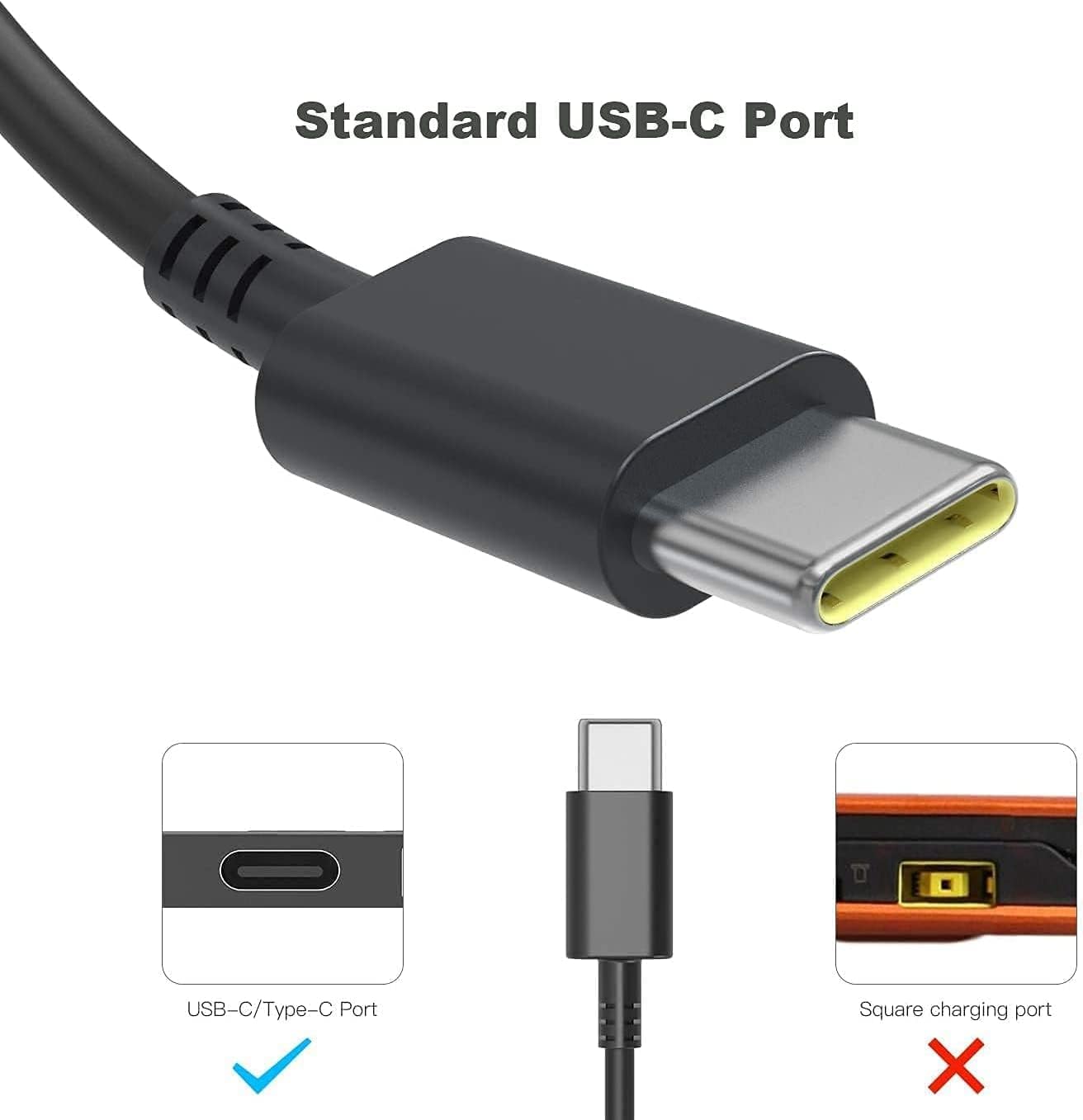 Thumbnail 1 de 65W USB-C Ladekabel für Lenovo ThinkPad