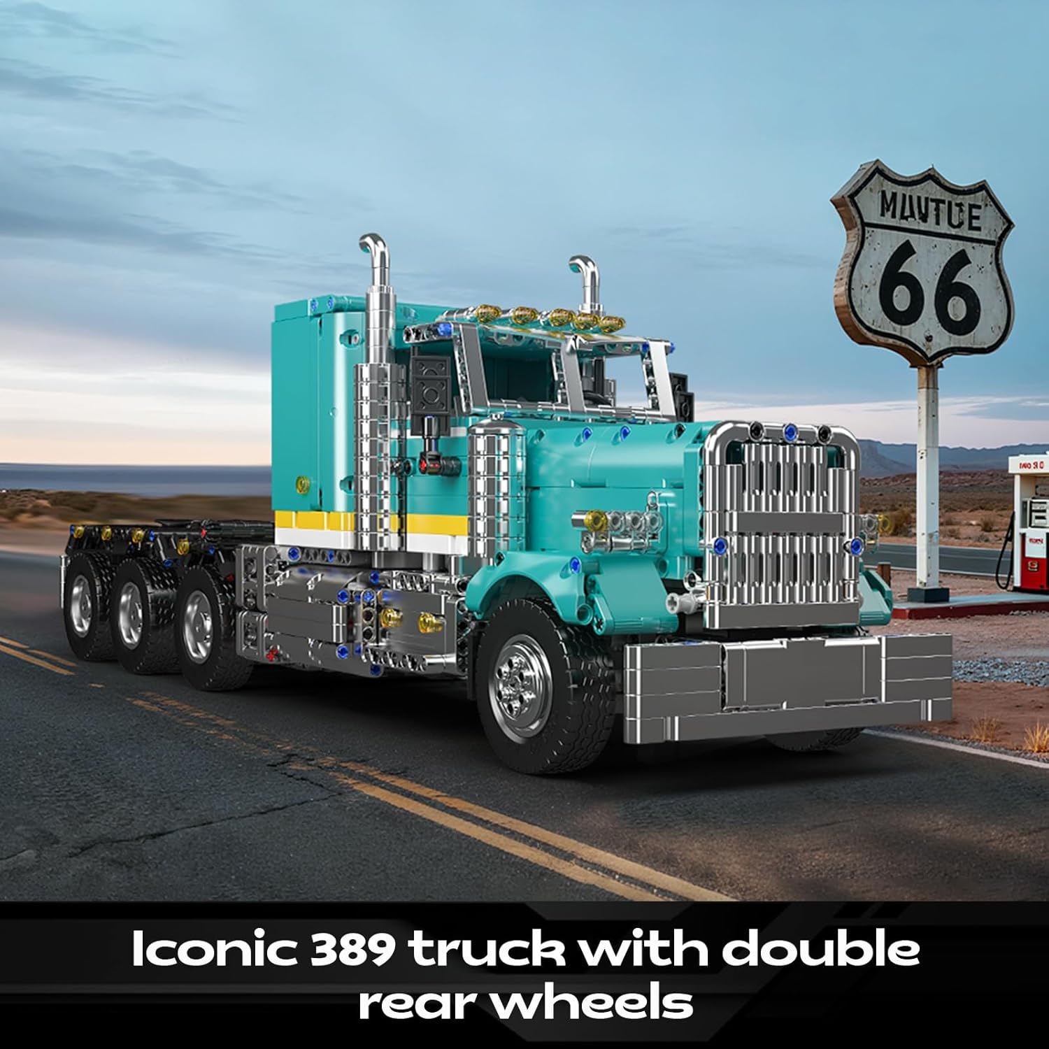 Detalle de Mould King 13201 Technique Camion américain – ensemble de construction 2064 pièces