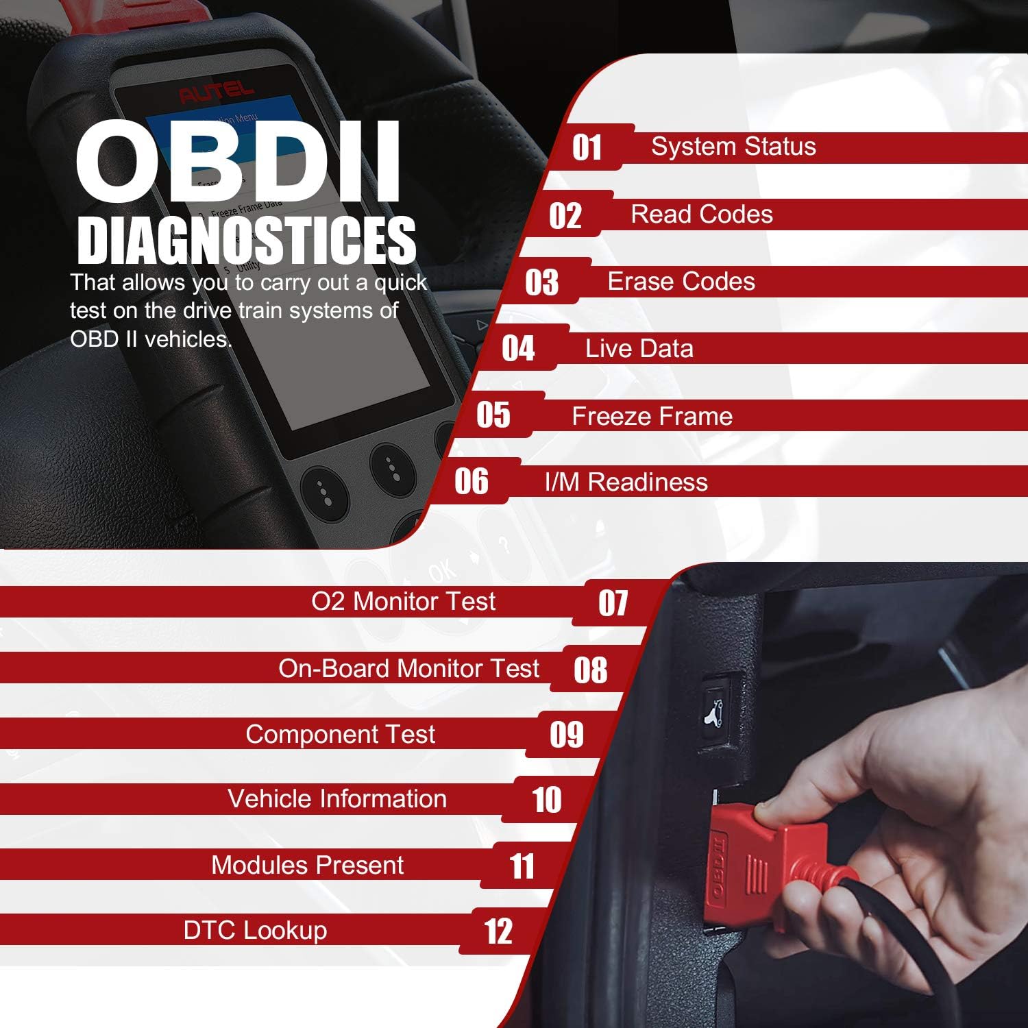 Thumbnail 4 de Autel OBD2 scanner MD806