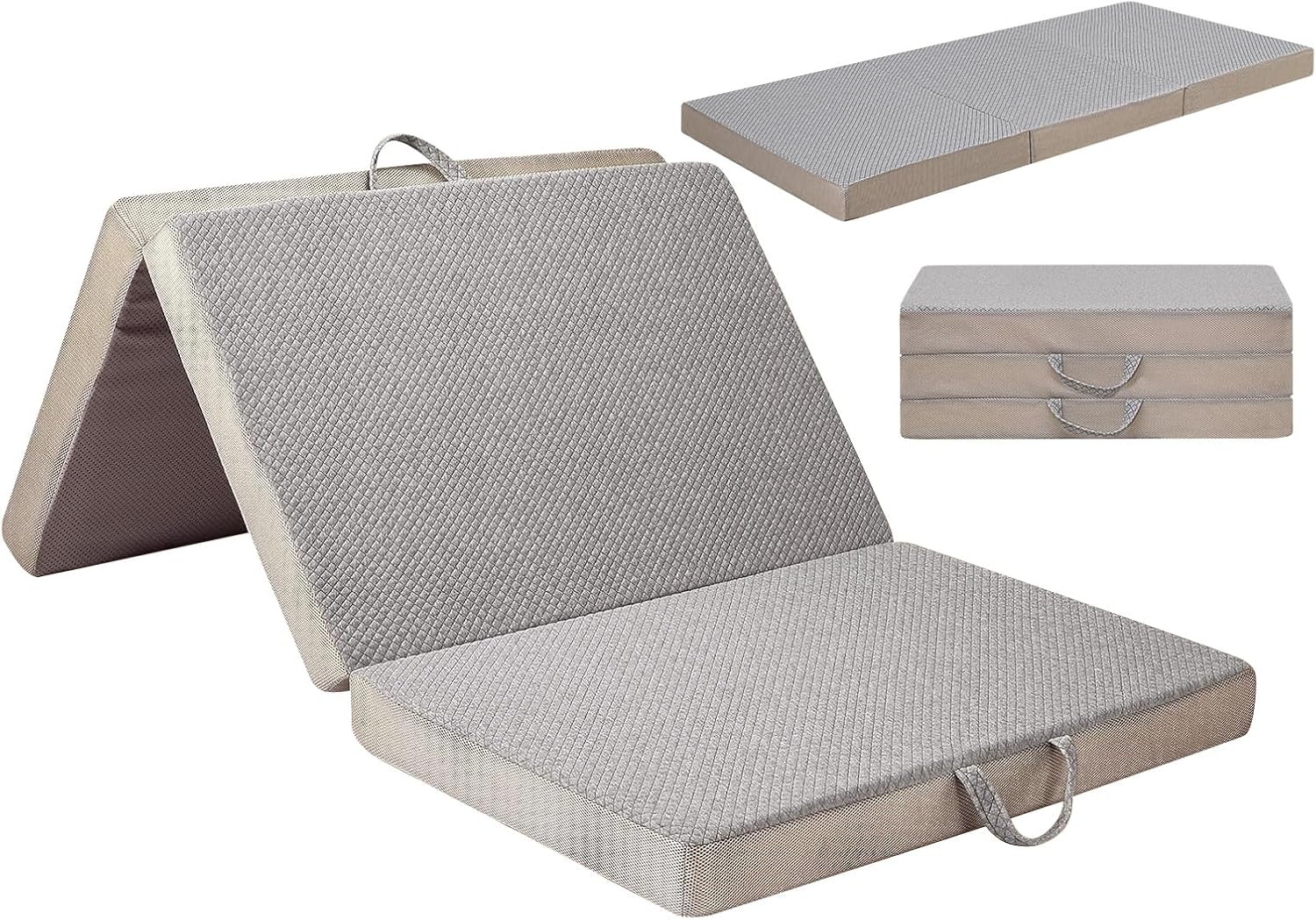 Detalle de Gwydre tri-fold memory foam mattress 10cm