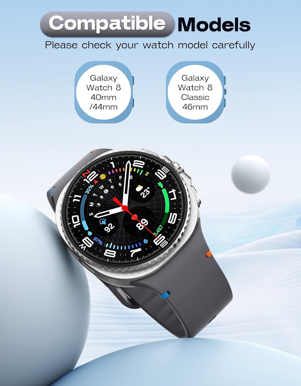 Thumbnail 1 de MoKo Sport strap 8, silicone 40mm
