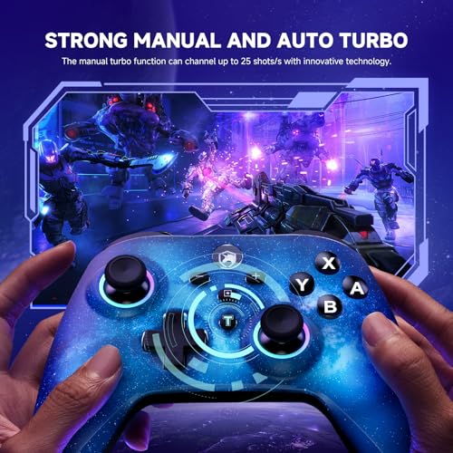 Detalle 2 de ECHTPower Controller per Switch/Switch 2: wireless, LED, turbo e tasti programmabili con joystick LED