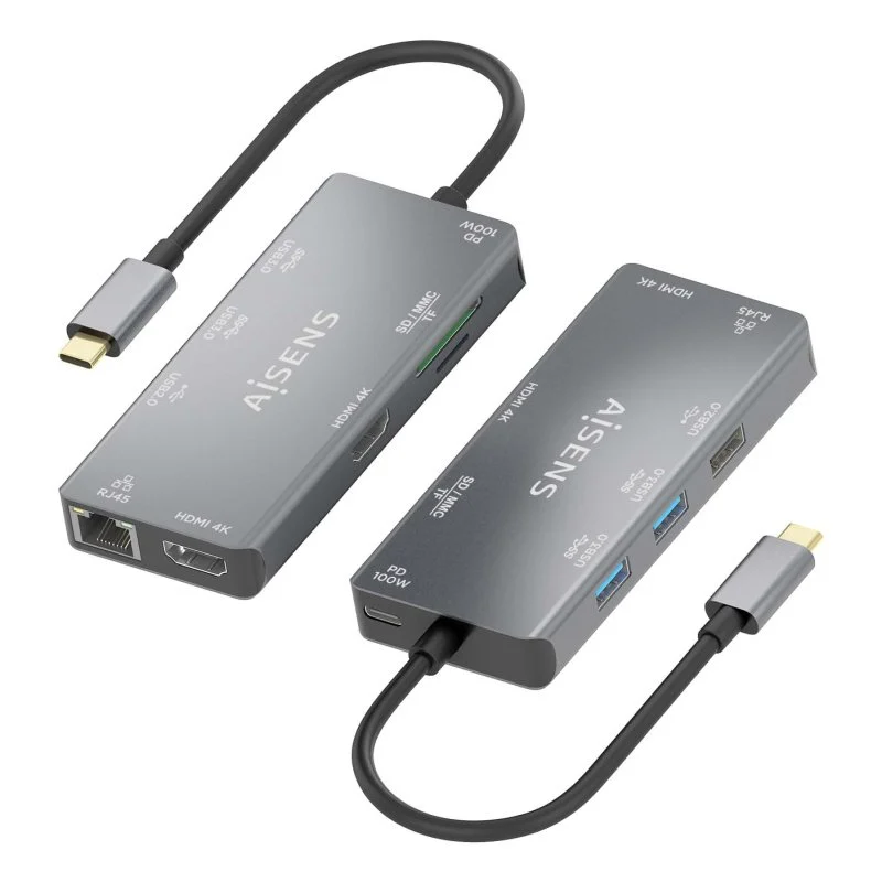 Detalle 2 de AISENS DUA9-0104 Dock USB-C 9 en 1