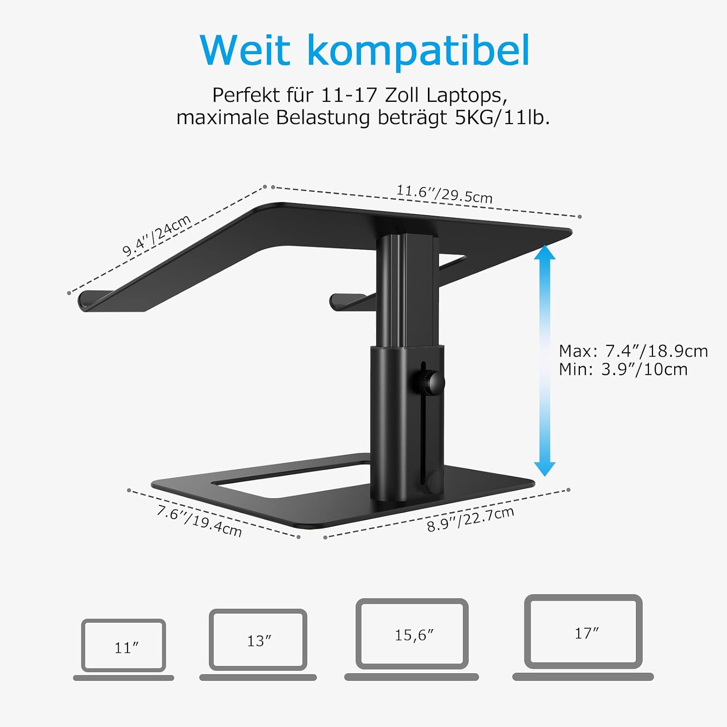 Thumbnail 5 de BoYata Laptopständer höhenverstellbar für 10-17 Zoll