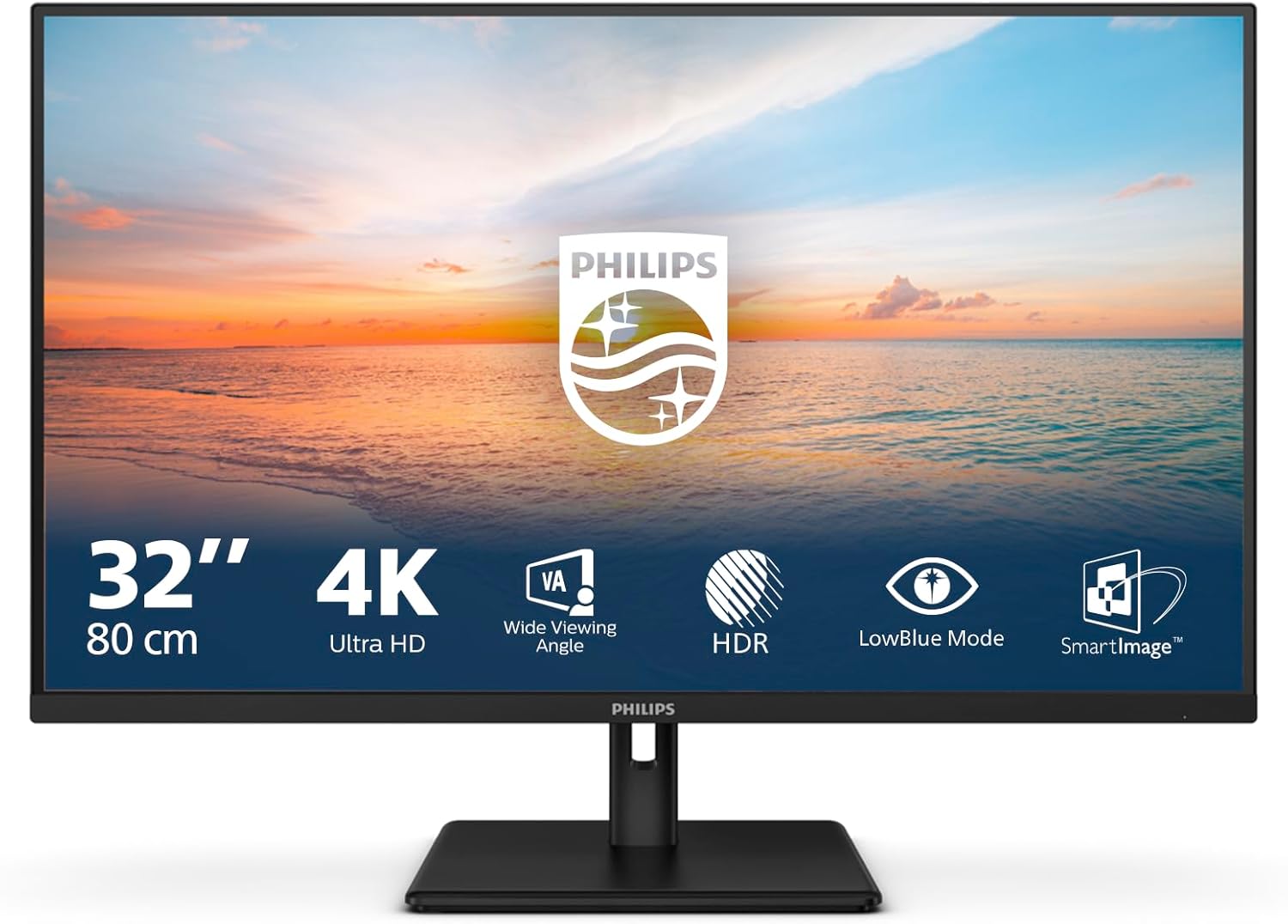 Thumbnail 1 de Philips 32E1N1800LA — 32-inch Ultra HD Monitor with HDR10 and Built-in Speakers