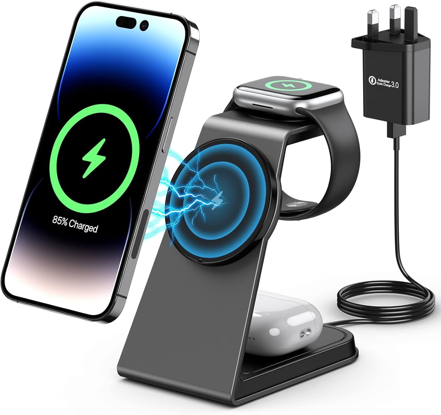 Detalle de MagSafe 3 in 1 Wireless Charger Stand
