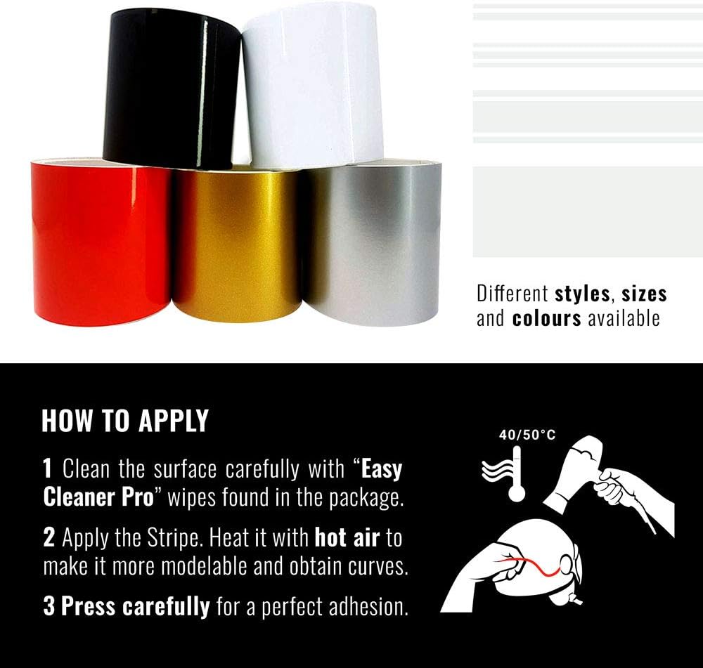 Thumbnail 2 de 4R Quattroerre.it 10542 Bandes Adhésives Trim Noir — 100 mm x 10 m
