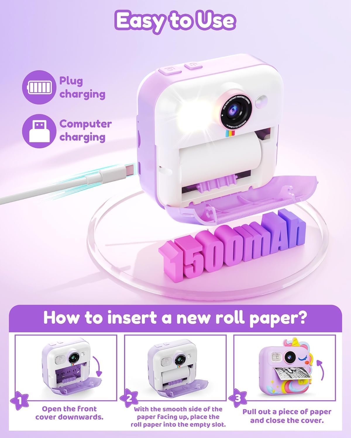 Thumbnail 6 de KOKODI Kids Camera Instant Print 1080P