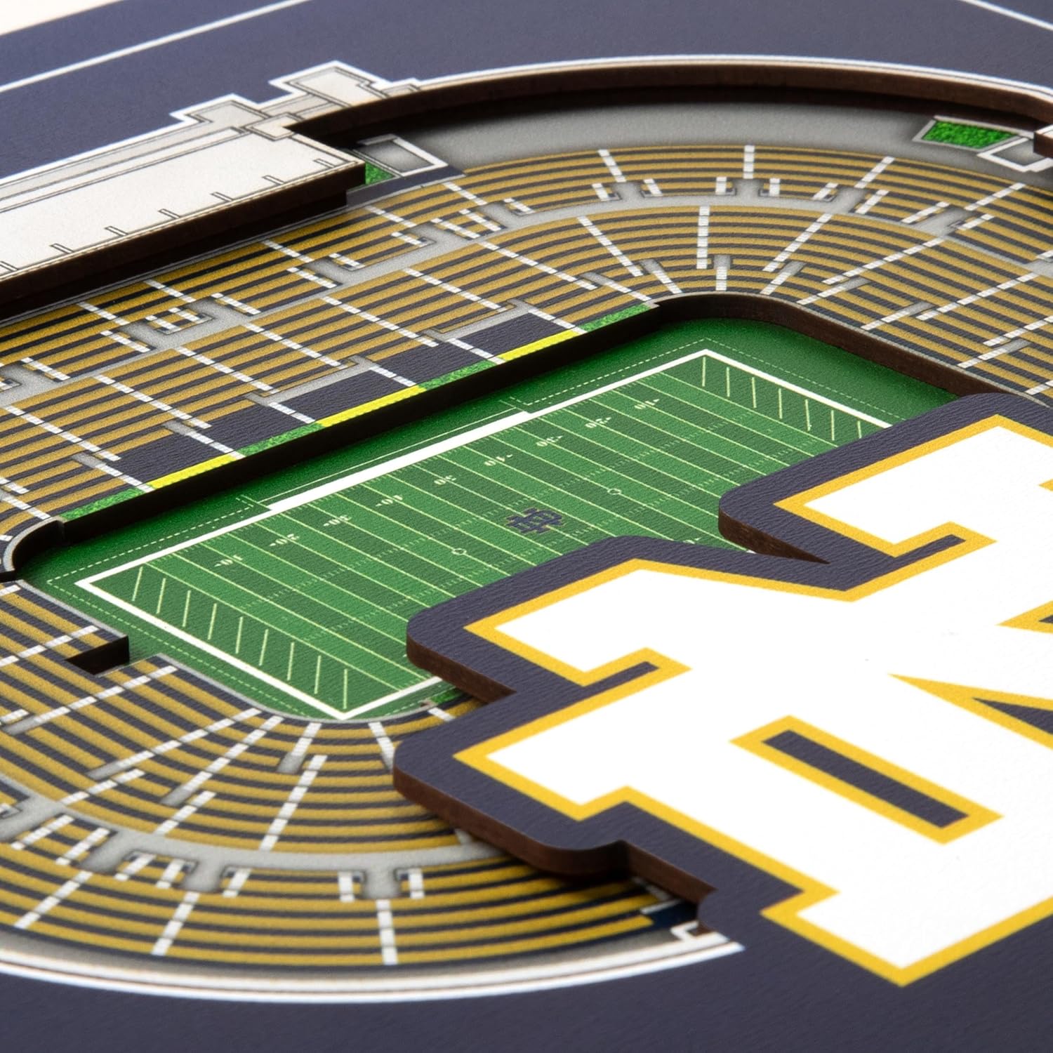 Thumbnail 3 de YouTheFan Officially-Licensed NCAA Stadium Series 3D Wall Art (12” x 12”)