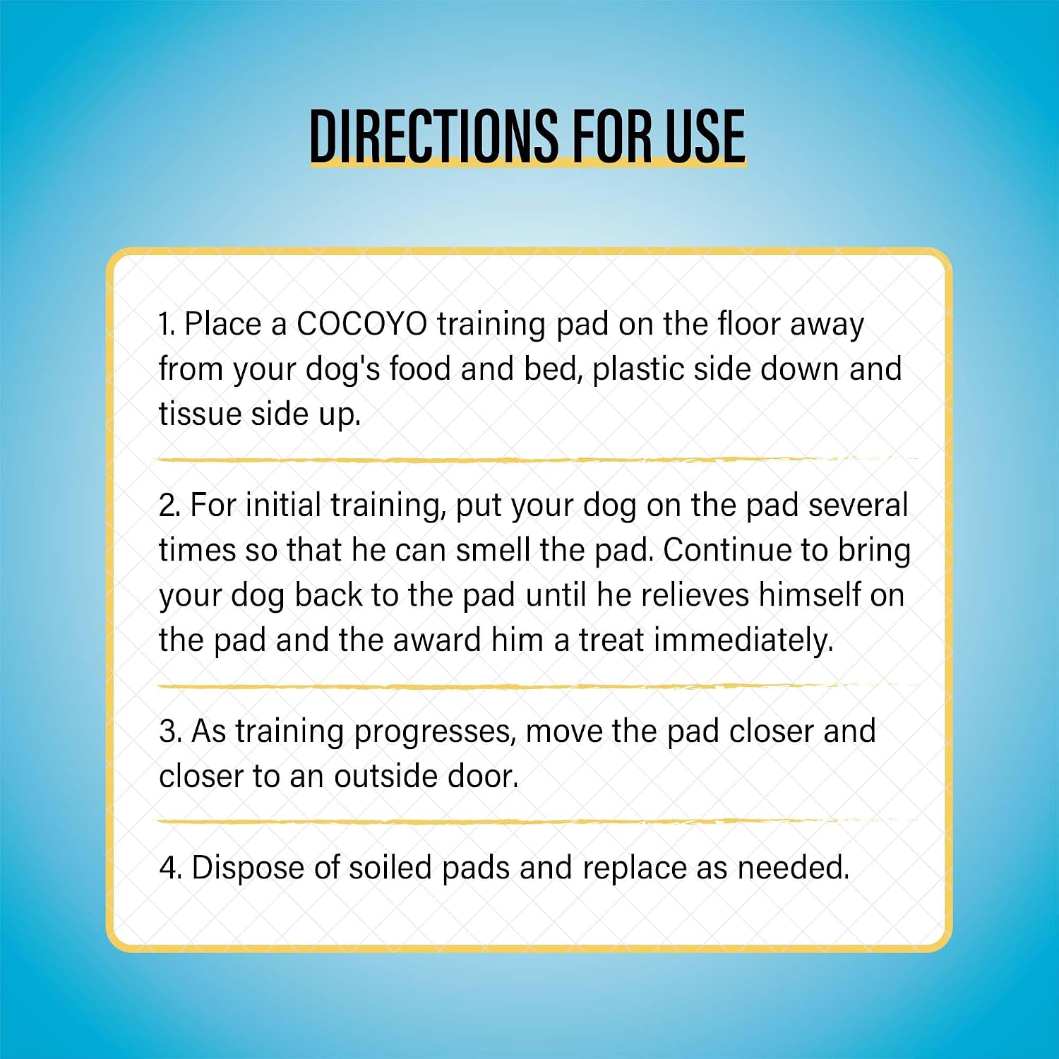 Thumbnail 6 de COCOYO Best Value 22"x22" Dog Training Pads (50 Count) – Ultra-Absorbent, Leak-Proof Puppy Pads
