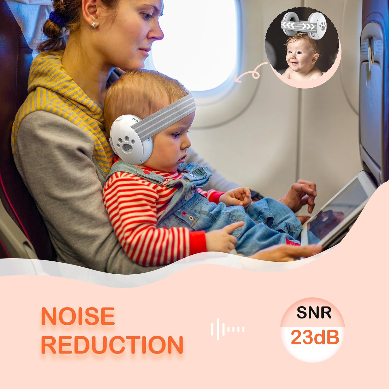 Thumbnail 1 de ZOHAN Baby Ear Defenders 0–36 Months – Noise Cancelling Headphones for Sleep, Travel and Sensory Protection