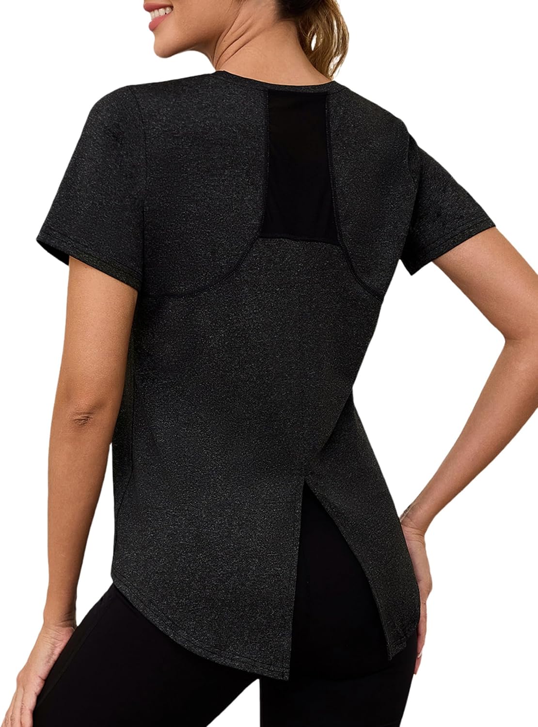 Thumbnail 3 de Gyabnw Women's Gym Top Short Sleeve Moisture Wicking 🏷