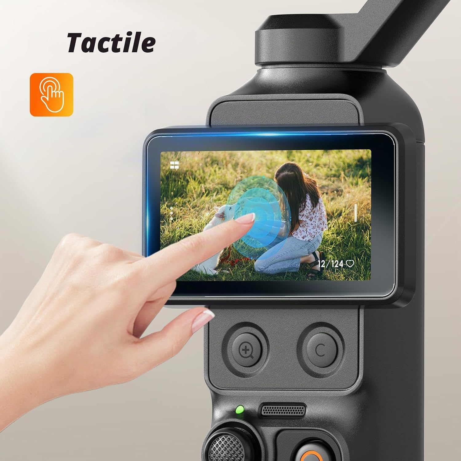 Thumbnail 5 de AMAZEAR displaybeschermers voor DJI Osmo Pocket 4 Pro en Osmo Mobile 8P, 9H-glas