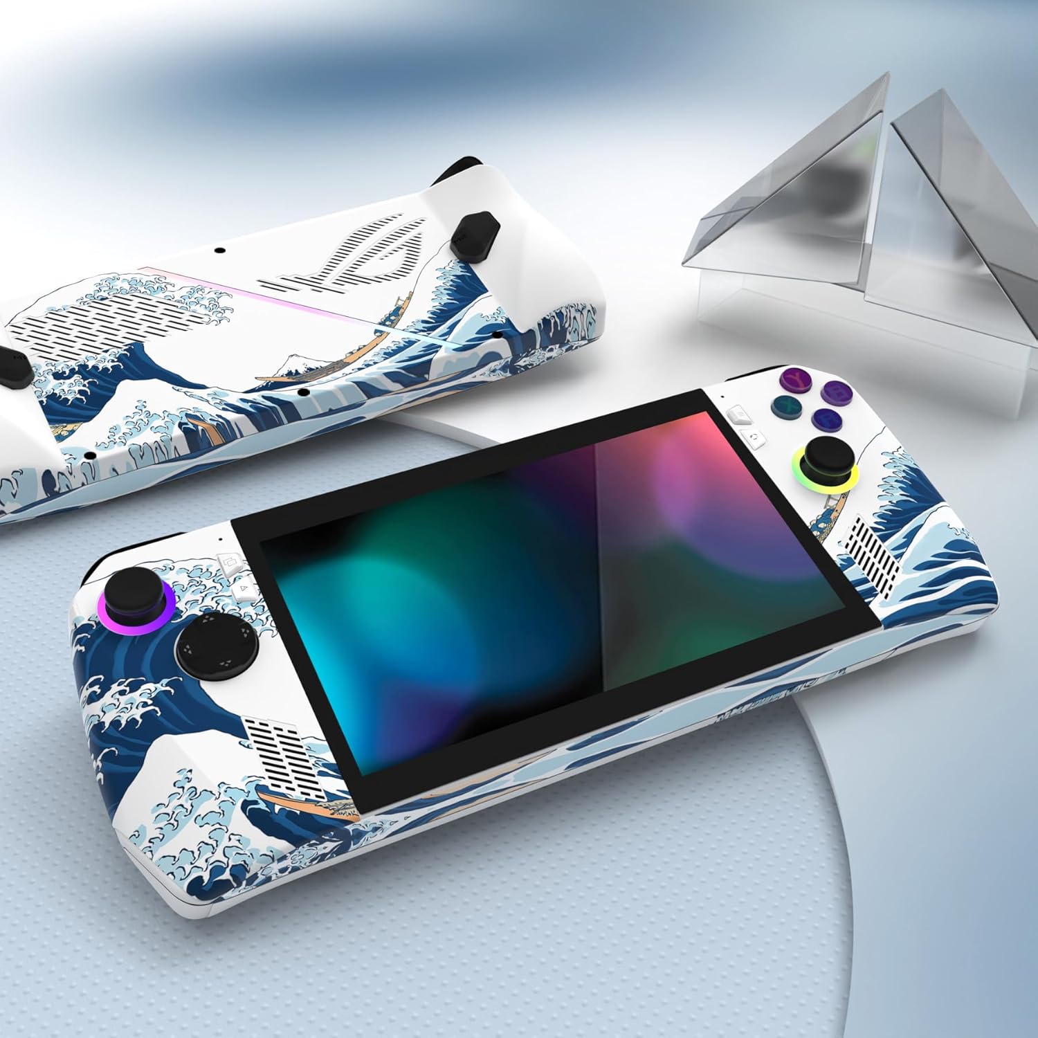 Thumbnail 2 de PlayVital Stickers Set Skin Decal for ROG Ally Console 2 – The Great Wave off Kanagawa