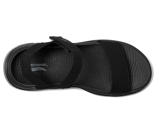 Detalle 2 de Skechers GO WALK ARCH FIT 2.0 SANDAL para Mujer – Sandalia negra con soporte de arco