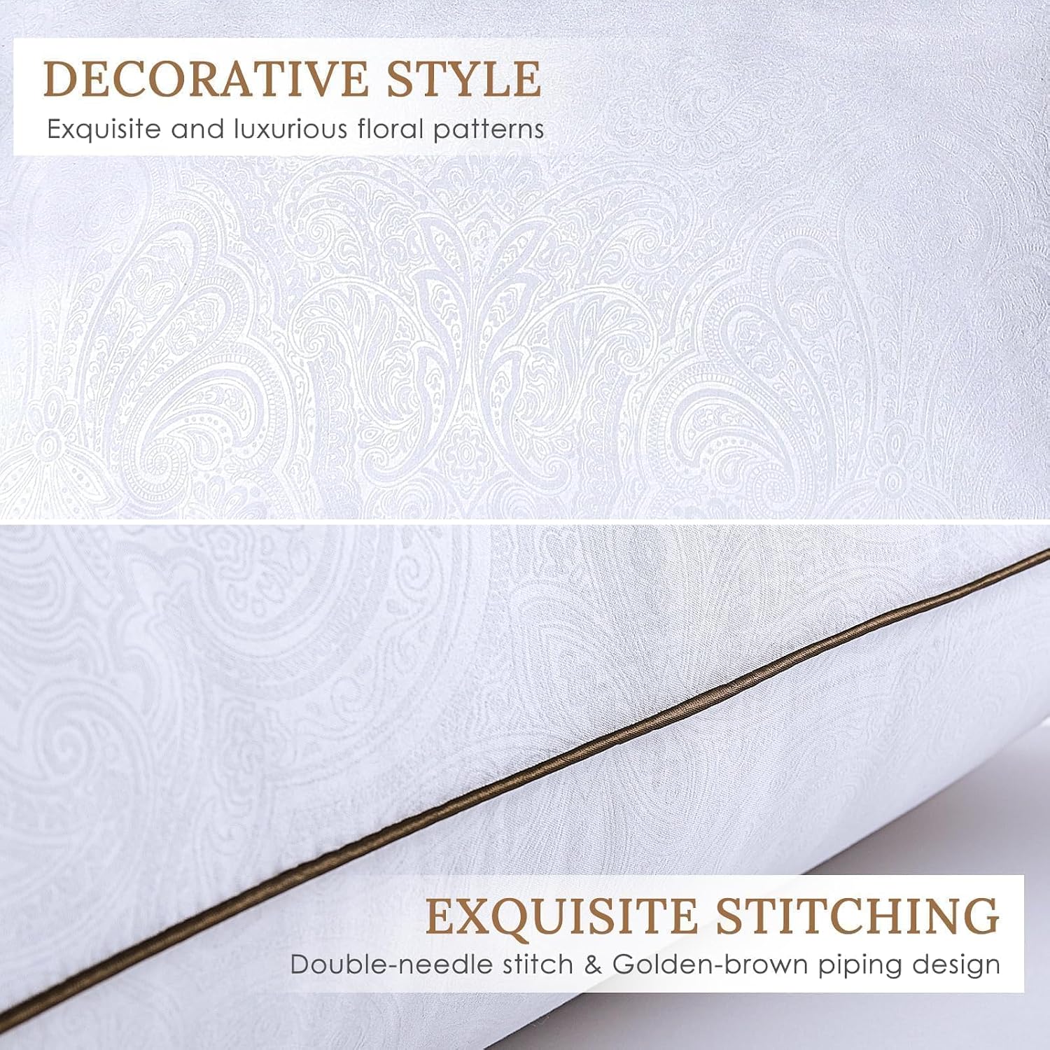 Detalle de HUXMEYSON Pillows Set of 4 — Standard down-alternative pillows