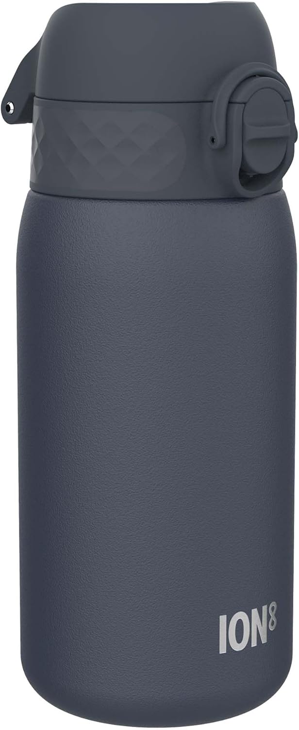 Detalle de ION8 Lightweight Steel Kids Water Bottle, 400ml/13oz – Leak-Proof, Dishwasher Safe and Easy to Open