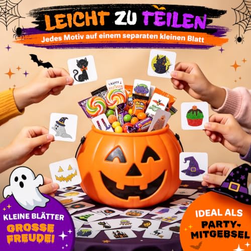 Detalle 2 de Leesgel Glitter Tattoos for Kids Party Bag Fillers, 204 Sheets – Halloween