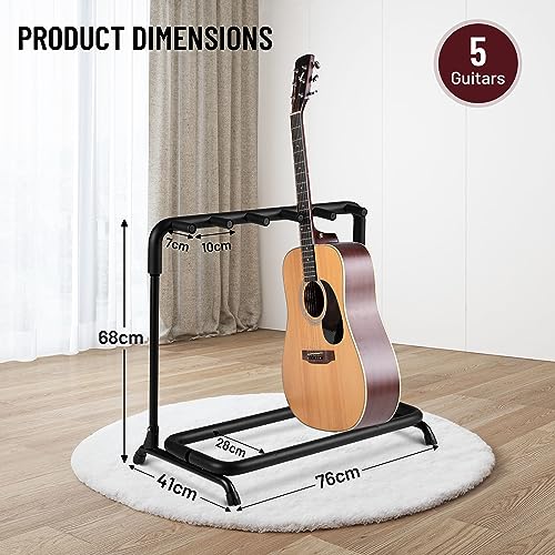 Detalle 2 de CAHAYA CY0345 Guitar Stand: Foldable 5-Guitar Display Rack