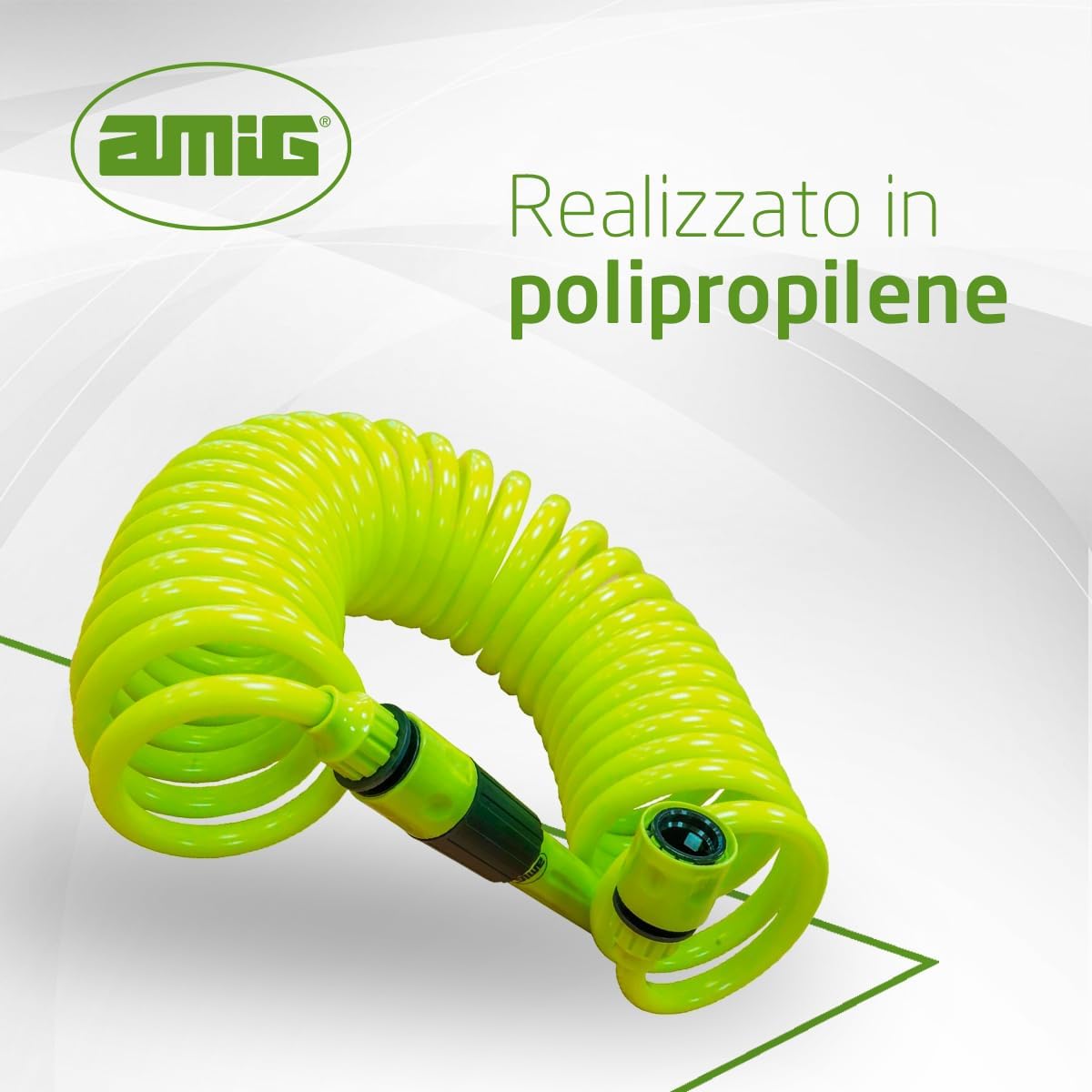 Thumbnail 2 de Amig Tubo flessibile a spirale 7,5 m – kit completo in polipropilene, verde pistacchio