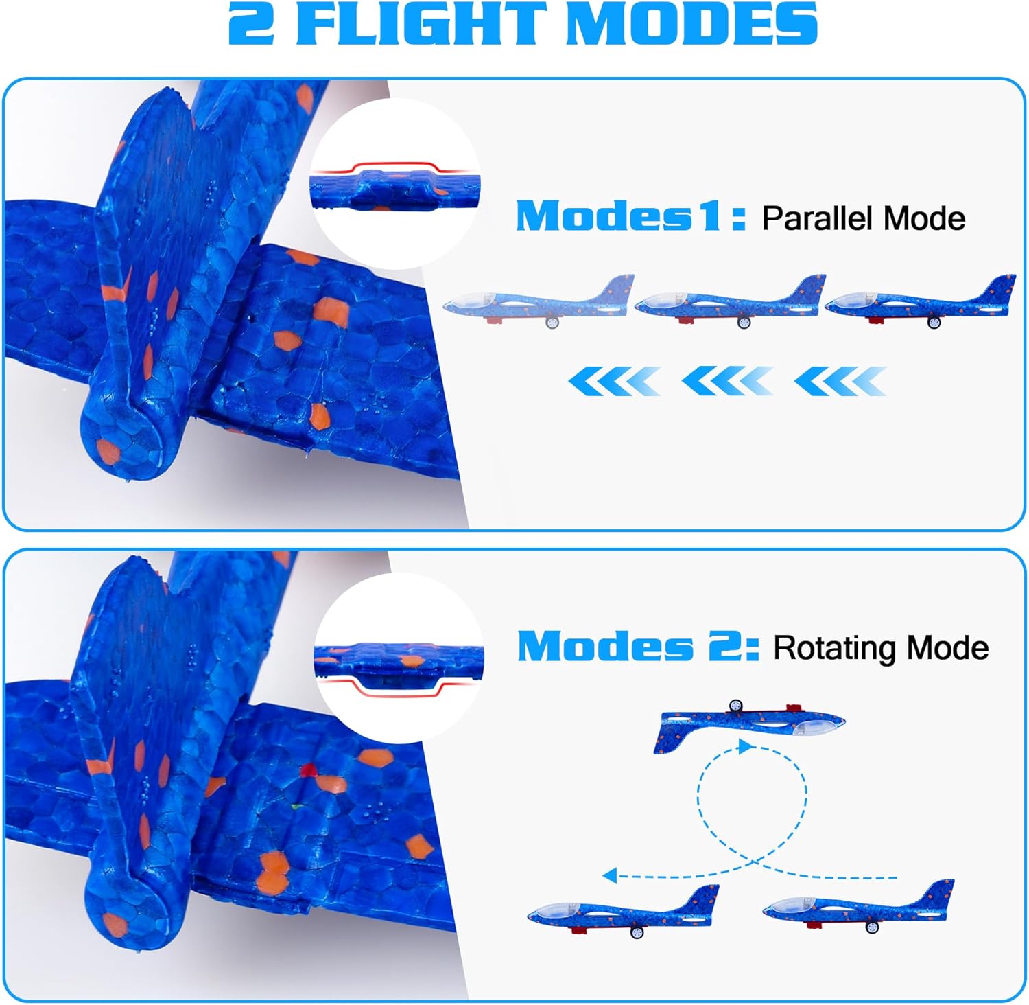 Thumbnail 3 de LJZJ 3 Pack Airplane Launcher Toy with LED 🎯✈