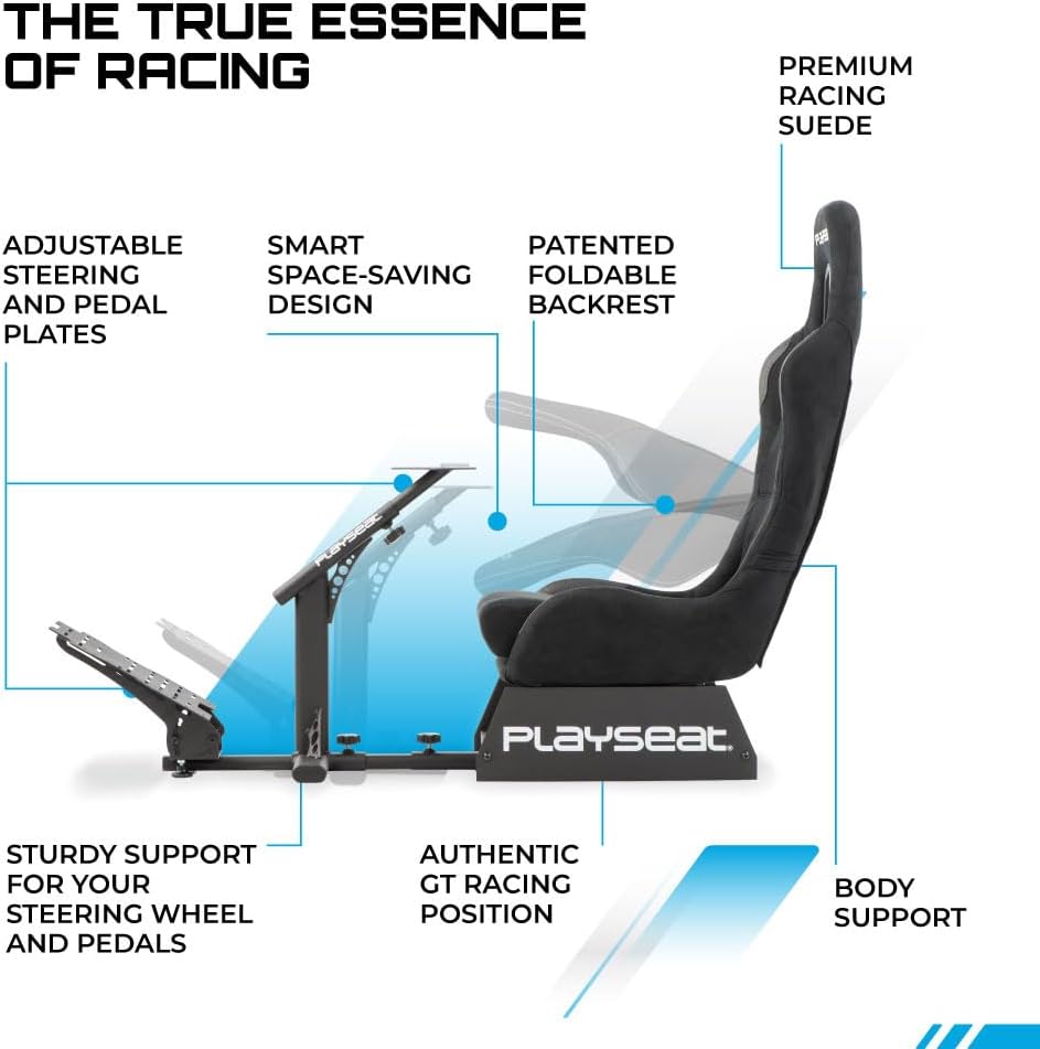 Thumbnail 3 de Playseat Evolution Alcantara racing seat with adjustable steel frame