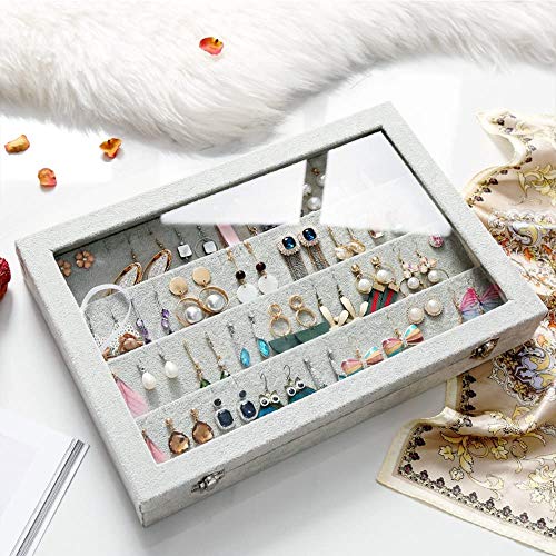 Thumbnail 6 de BIENSER Earrings Organiser: 40-Pair Glass-Lid Storage Box