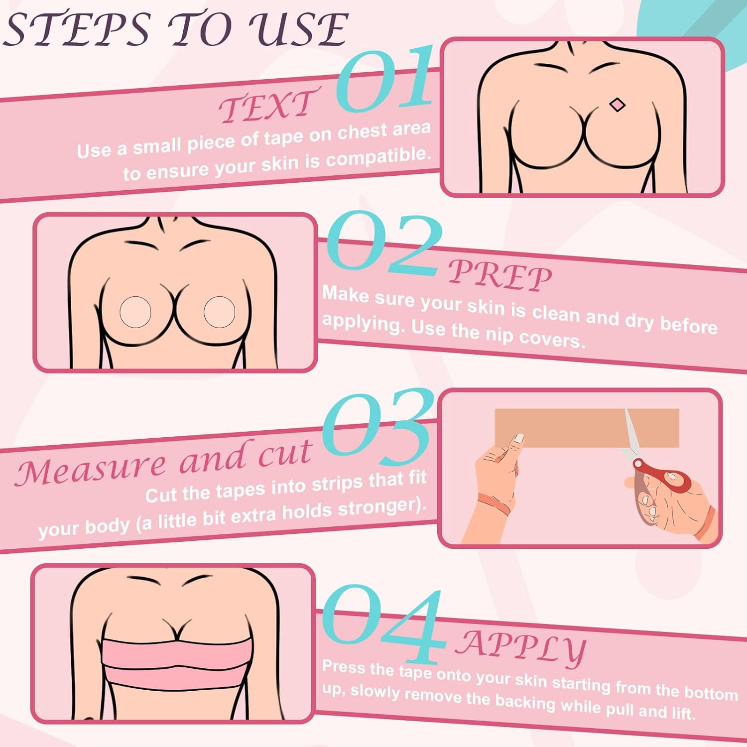 Thumbnail 3 de Hopkost Boob Tape 3 in for Large Breasts