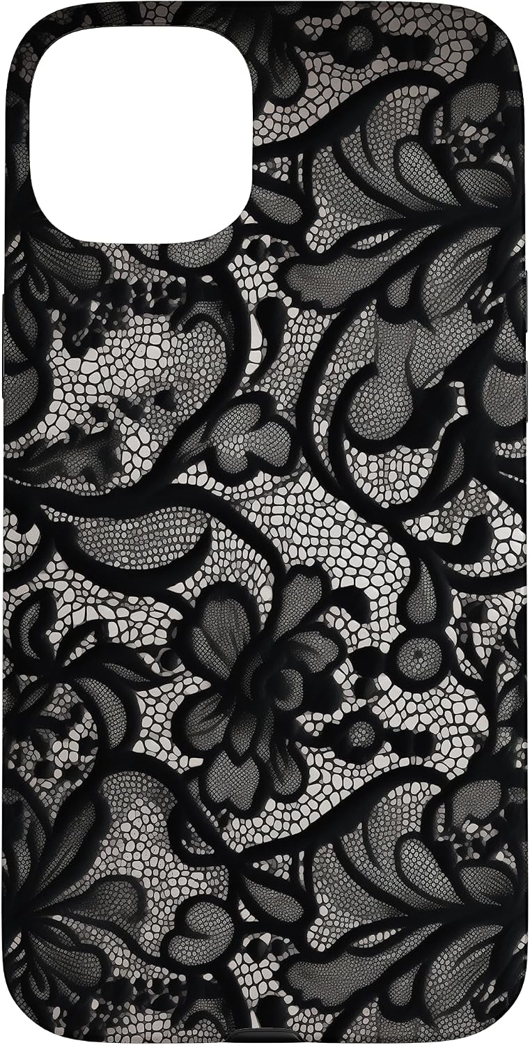 Detalle de Coque iPhone 15 Plus dentelle noire