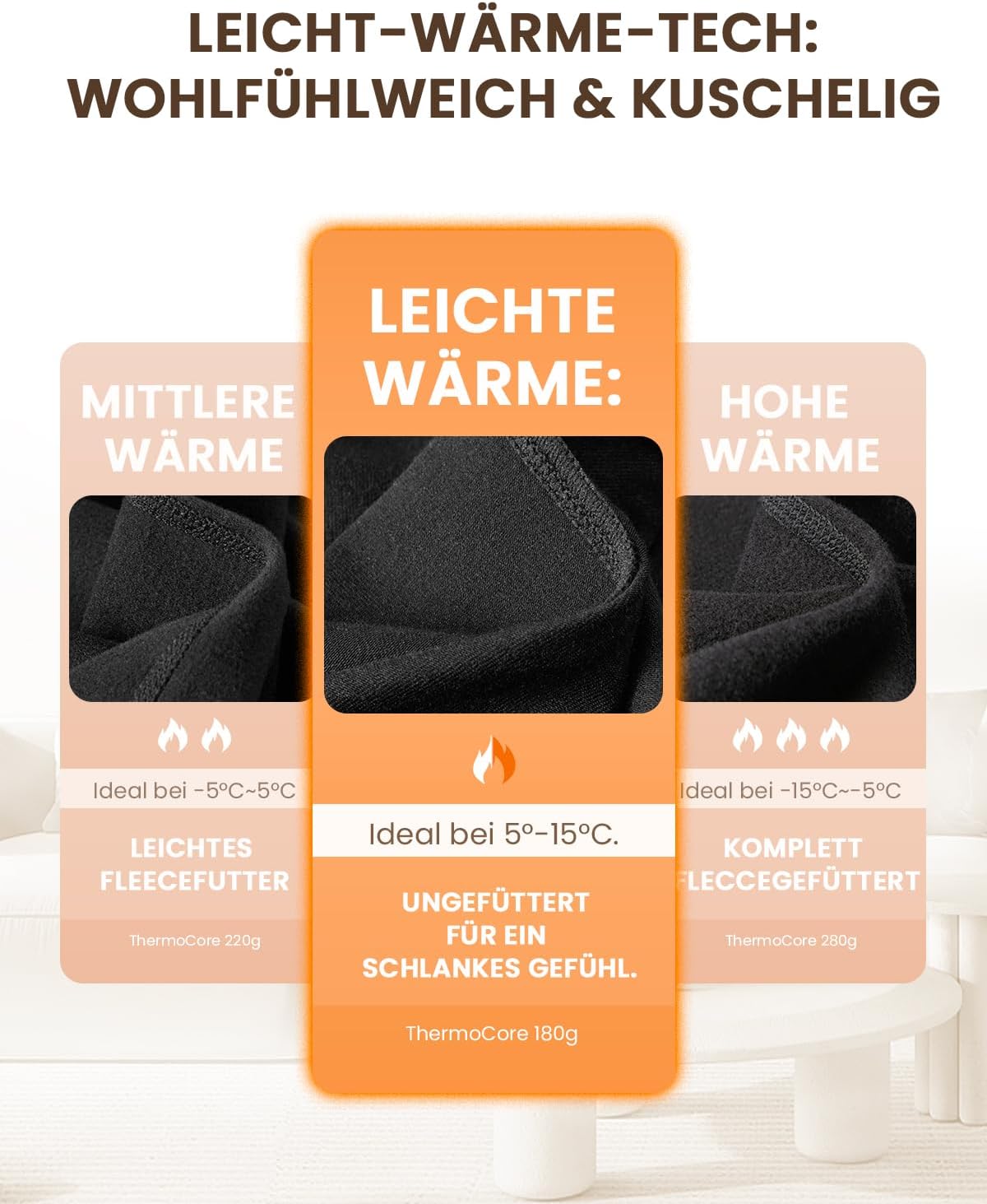 Detalle 2 de gagli Baselayer Thermounterwäsche Set 5℃–15℃