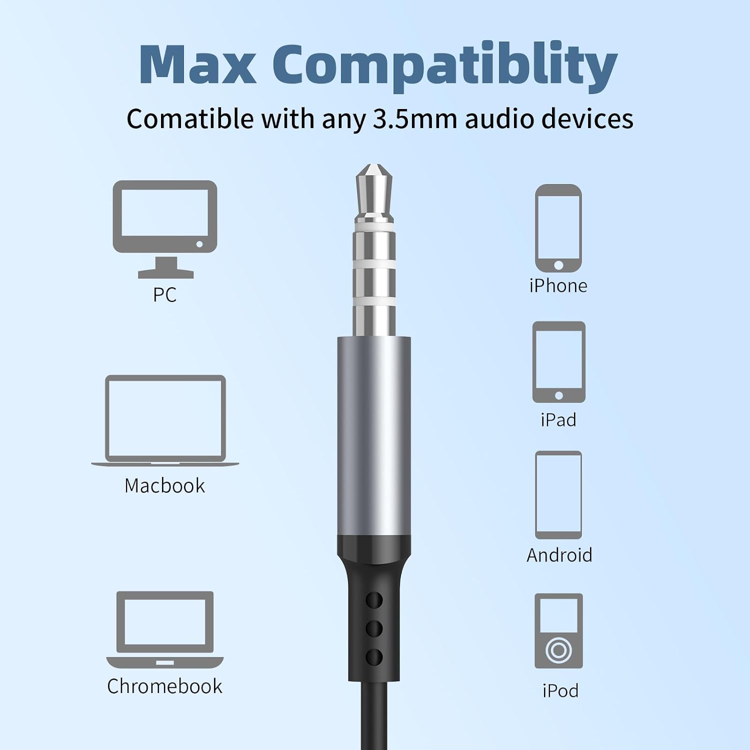 Thumbnail 2 de BENEWY ME910 In-Ear Kopfhörer mit Kabel – Extra Bass, Mikrofon, 3,5 mm Klinke