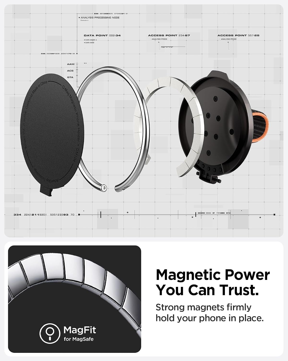 Thumbnail 4 de Spigen O‑Mag Ring MagFit anneau magnétique pour iPhone 17 Pro Max