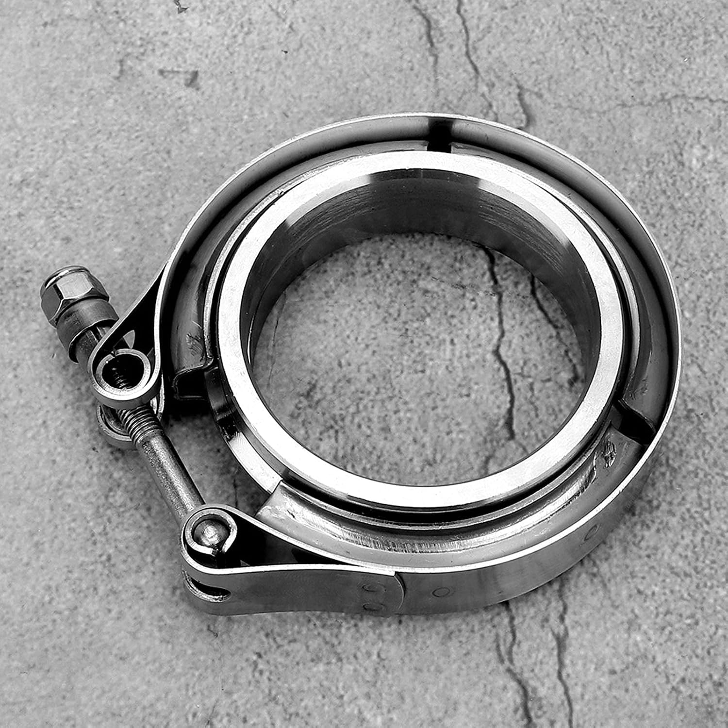 Detalle 1 de KIMISS Turbo Exhaust V-Band Clamp Kit 2.5