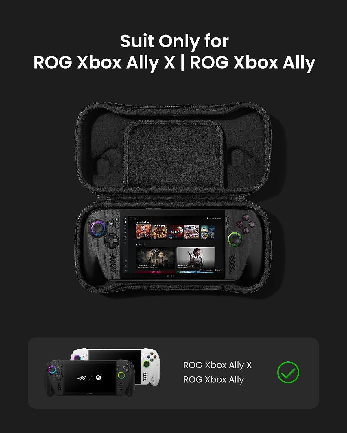 Thumbnail 1 de tomtoc Slim Protective Case for ASUS ROG Xbox Ally / Ally X (2025) – Ultra‑Slim Hard Shell