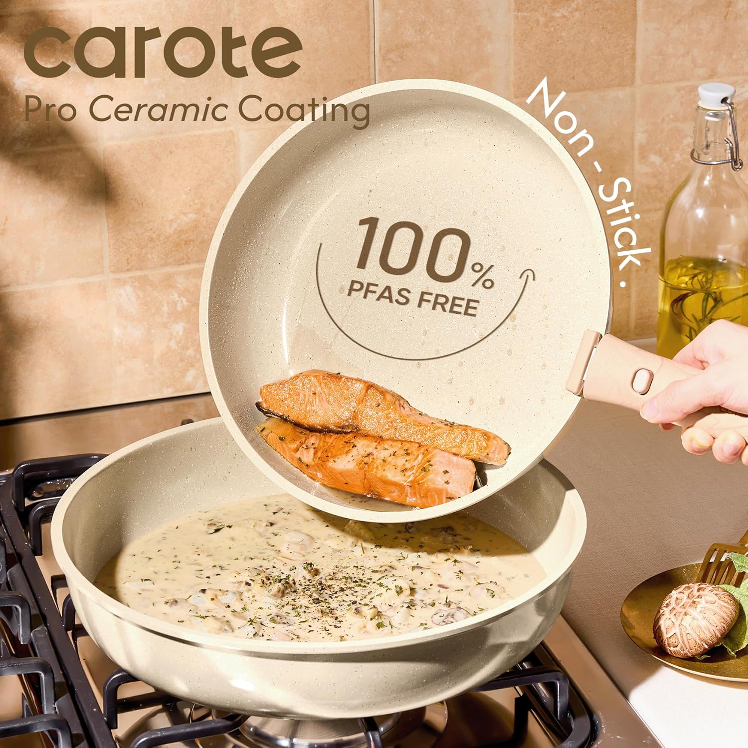 Thumbnail 2 de CAROTE 25PCS Ceramic Cookware Set
