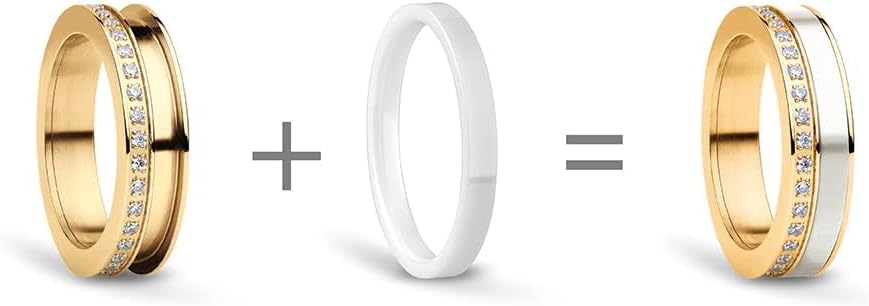 Thumbnail 1 de BERING Damen Ring Arctic Symphony – Edelstahl, glänzend gold, Twist & Change