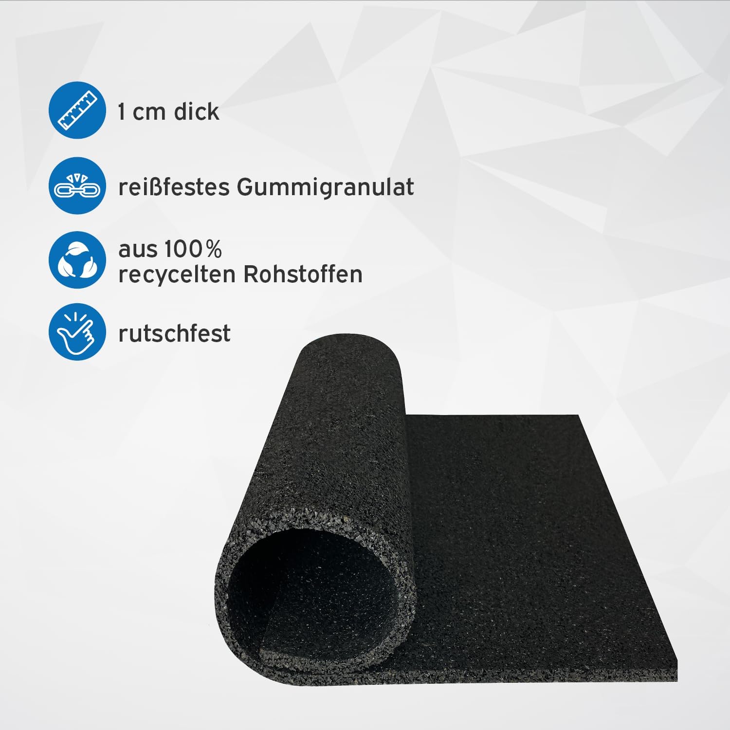 Detalle de kör4u Antivibrationsmatte 60x60x1cm – zuverlässige Schall- und Vibrationsdämpfung