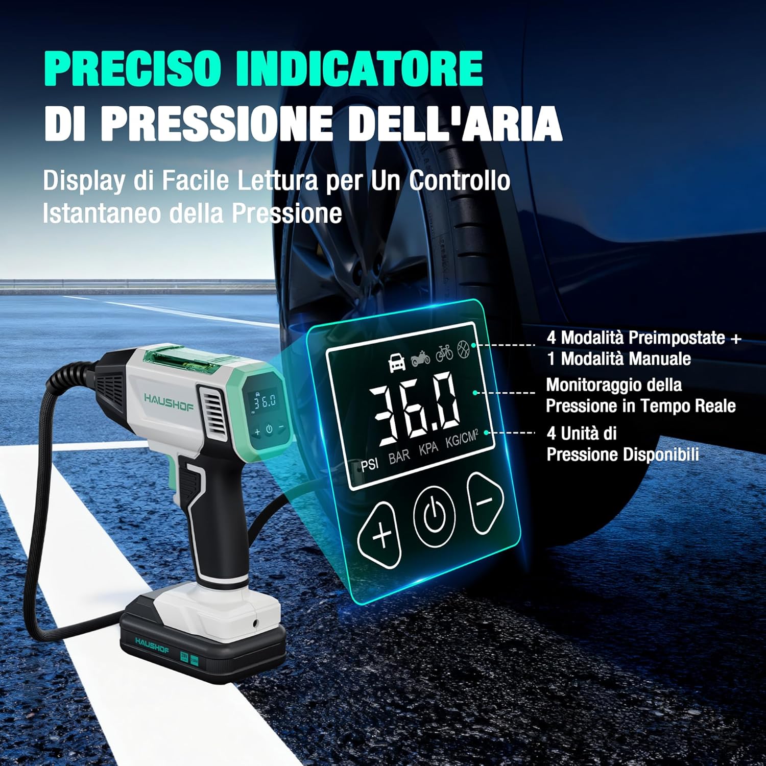 Thumbnail 4 de HAUSHOF Compressore Aria 150 PSI