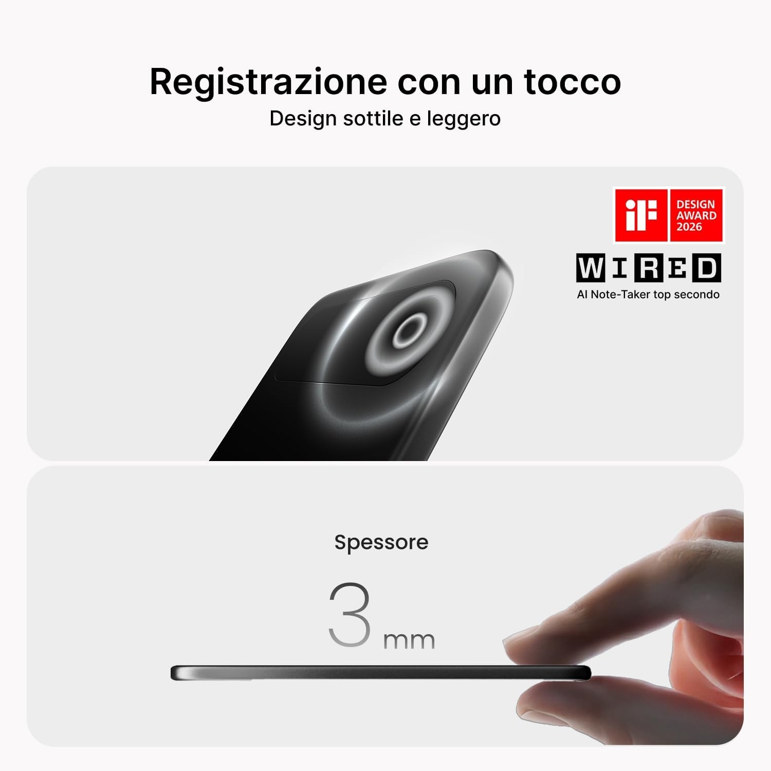 Thumbnail 1 de Comulytic Note Pro Registratore Vocale AI: trascrizioni illimitate, riassunti e controllo tramite app