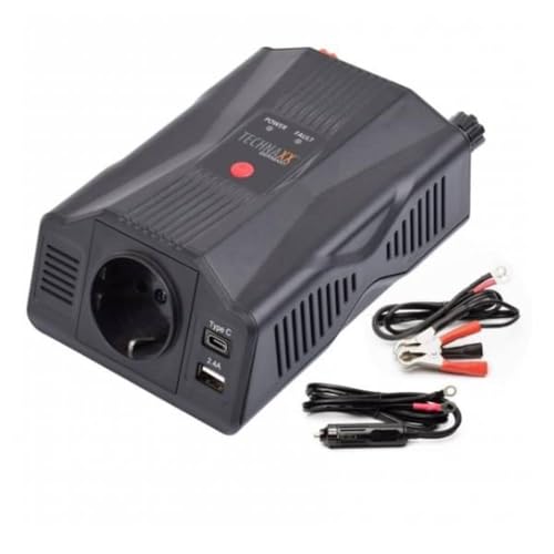 Detalle de Technaxx TE24 Inverter 12V-230V 300W: compatto, versatile e utile in auto