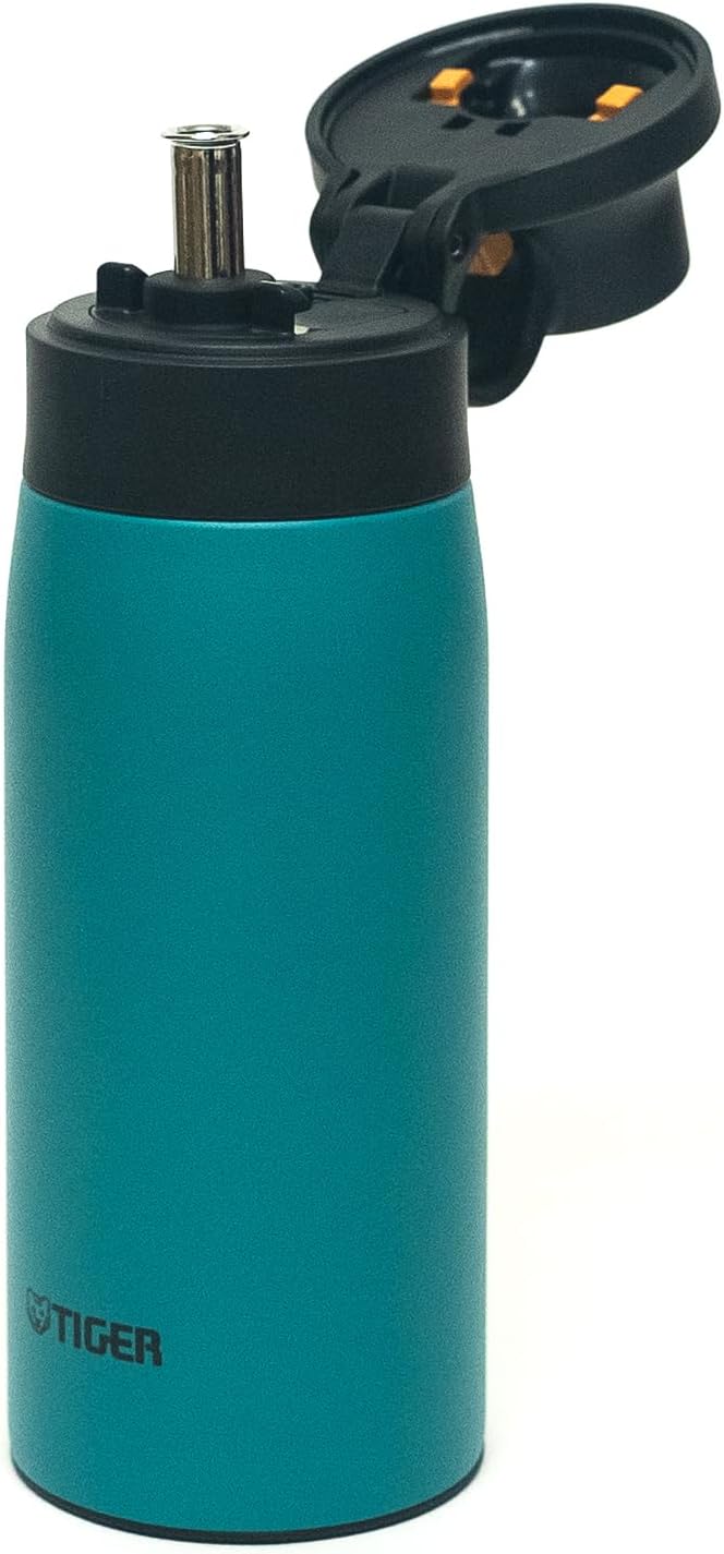 Detalle de タイガー魔法瓶 MCS-A35NGT ストローボトル 350ml ステンレス製・保冷専用・ビリジアン