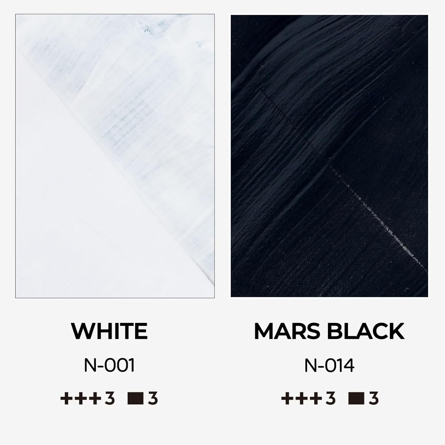 Thumbnail 1 de Nicpro White & Black Large Acrylic Paint Set (16.9 oz / 500 ml) for multi-surface crafts