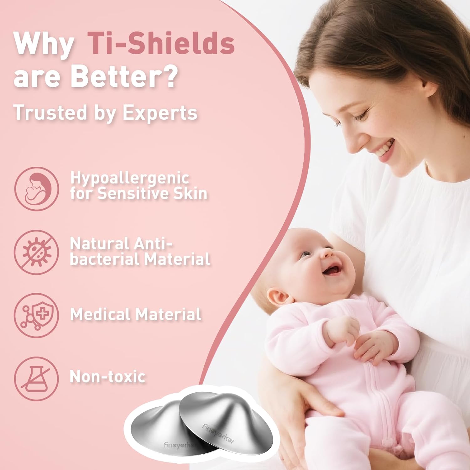 Thumbnail 1 de 100% Pure Titanium Nipple Shields Small