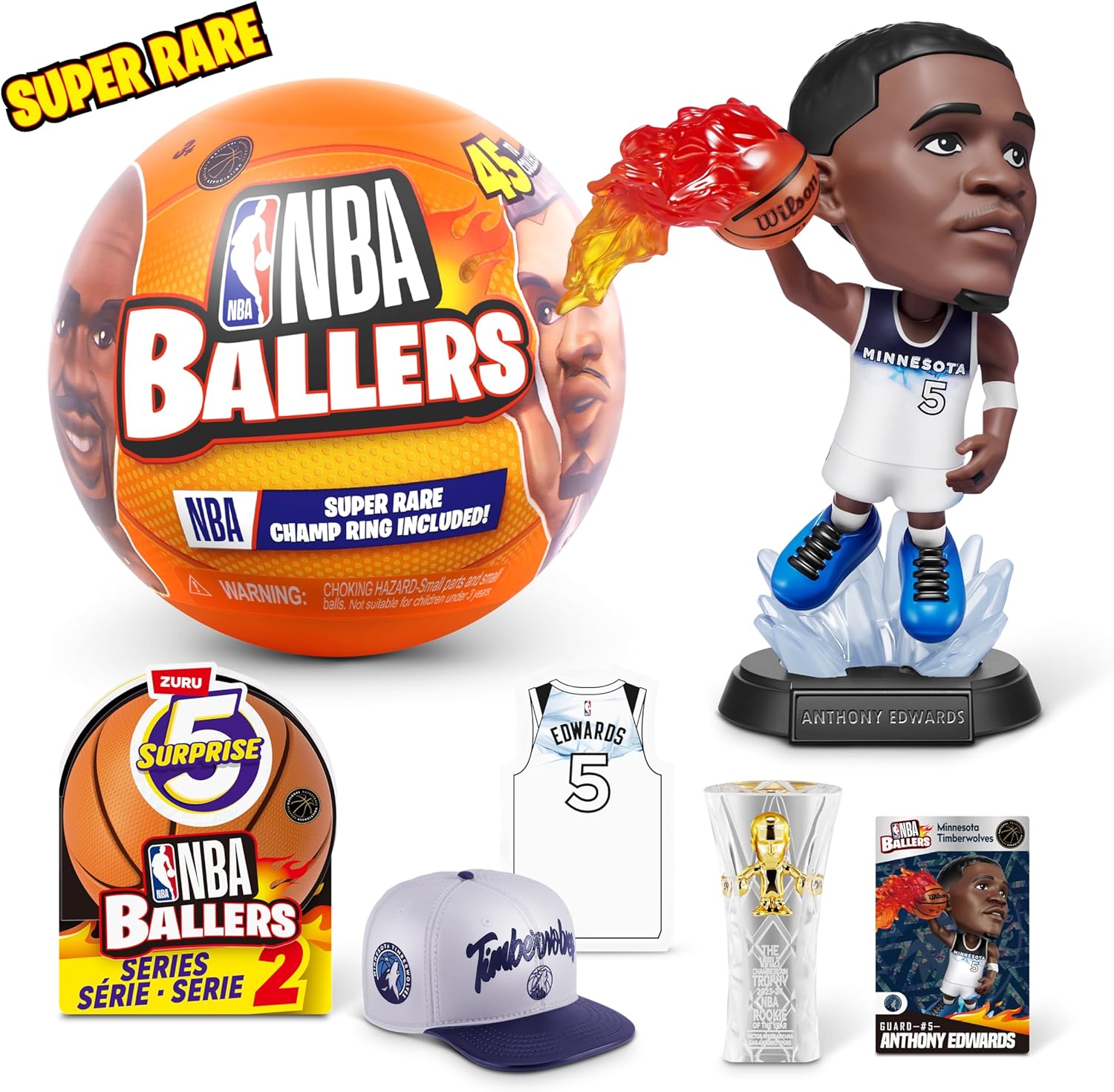 Detalle de Capsula 5 Surprise NBA Ballers Series 2